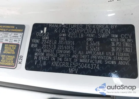 2023 Kia Niro Ex из США, поврежденный, VIN KNDCR3LE5P5044374